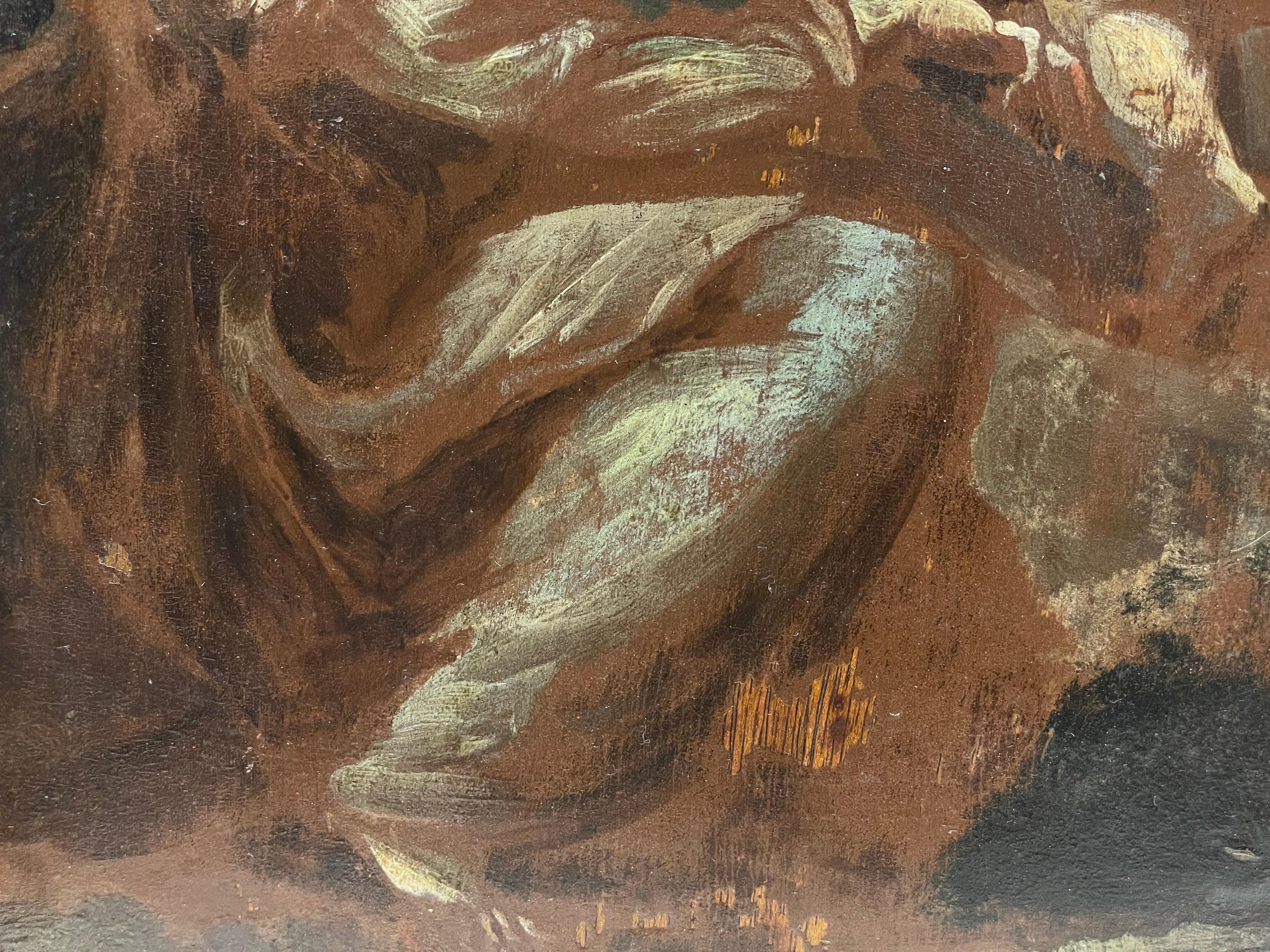 Chérubins angéliques avec figure classique dans la nature finement peinte Préparatoire en vente 3