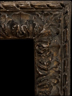 Fine 17th Century Italian Carved Wood Gilt Picture Frame