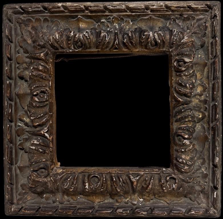 Fine 17th Century Italian Carved Wood Gilt Picture Frame