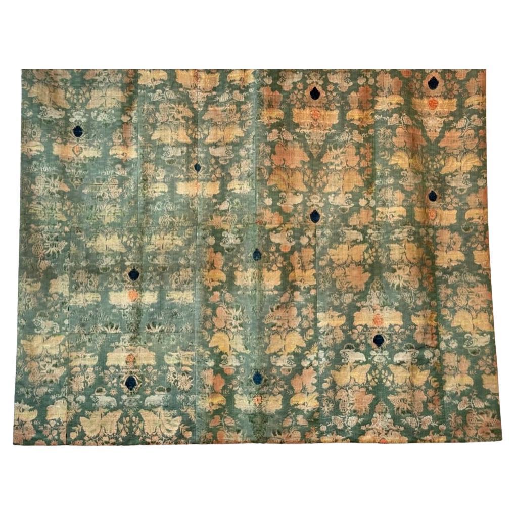 Italian 17th Century Silk Lampas Panel