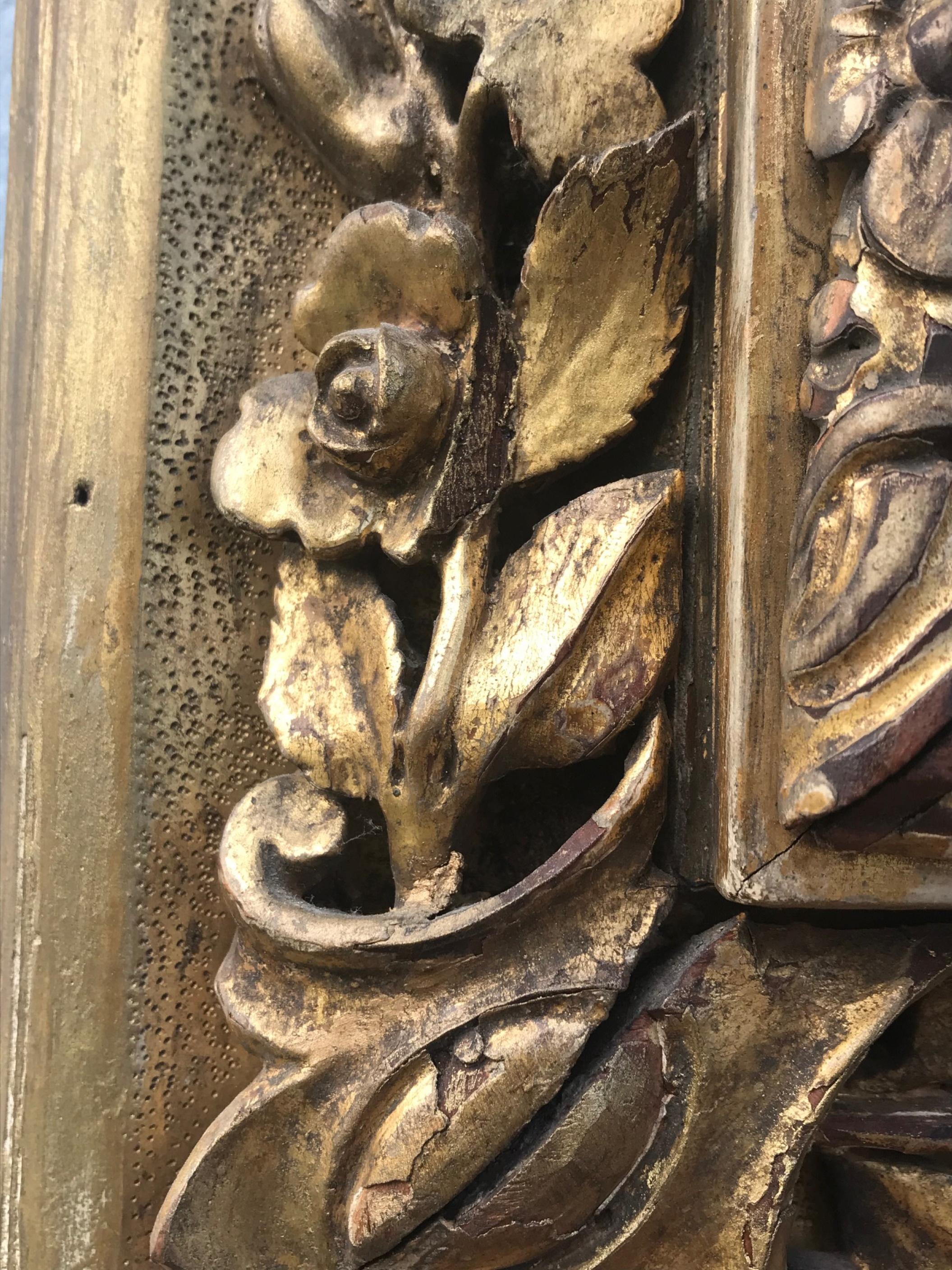 Italienisches Stillleben aus dem 17. Jahrhundert in geschnitztem, vergoldetem Rahmen im Angebot 11