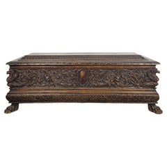 Italian 17th Century Walnut Renaissance Cassone