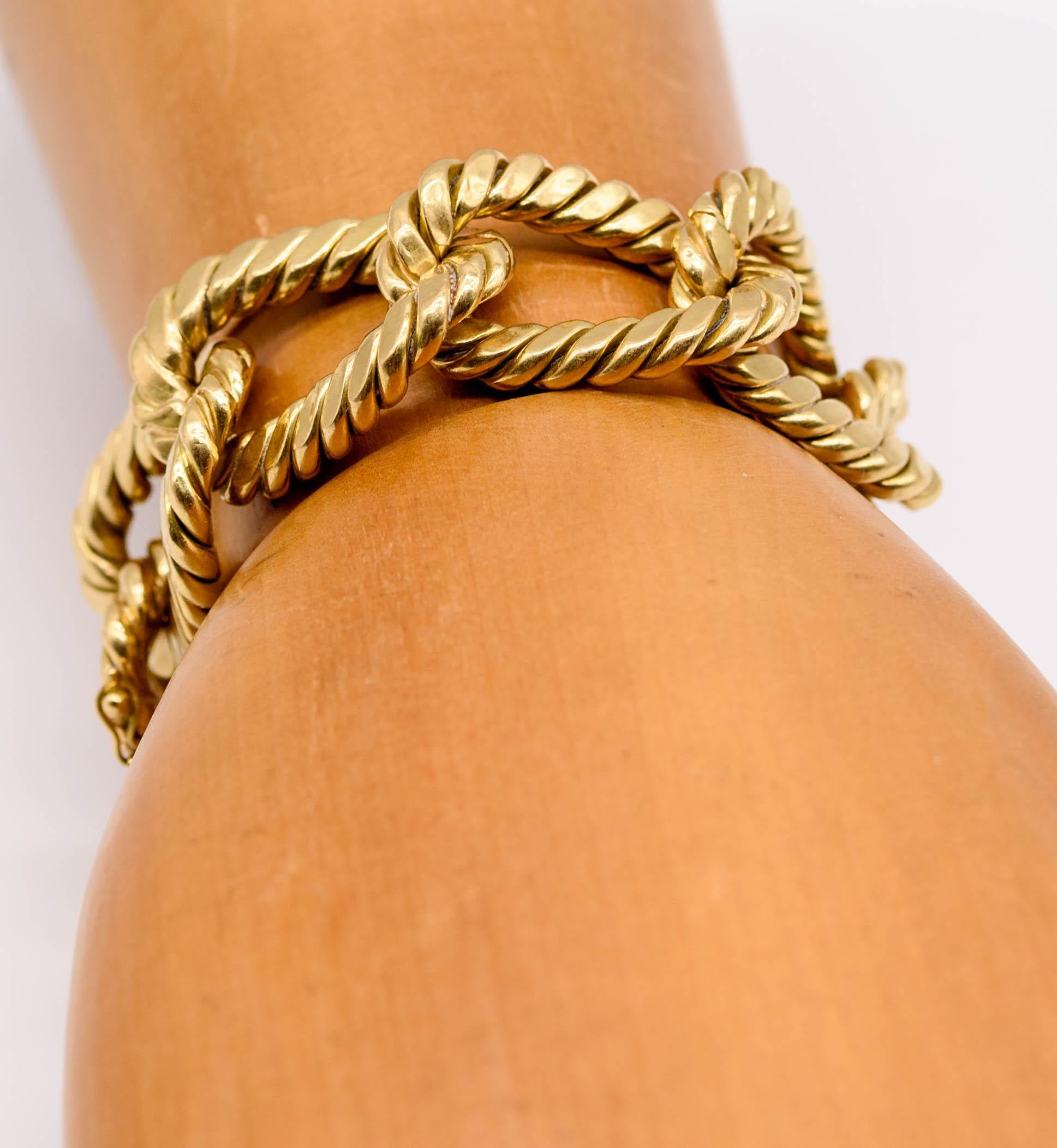 Italian 18 Karat Gold Nautical Motif Bracelet 2