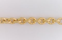 Italian 18 Karat Gold Necklace with AA Salt Water Pearls