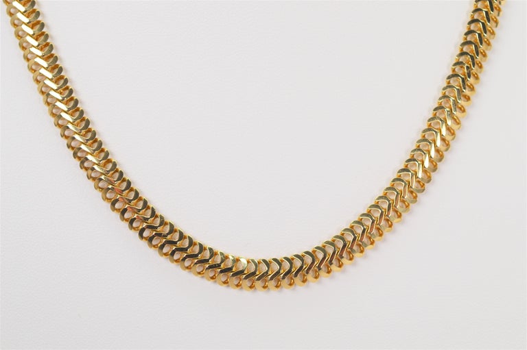 14K Yellow Gold Snake Chain Necklace – 18