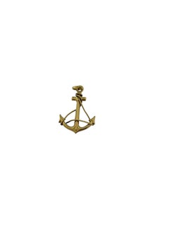 Italian 18 karat Yellow Gold Anchor Design Pendant