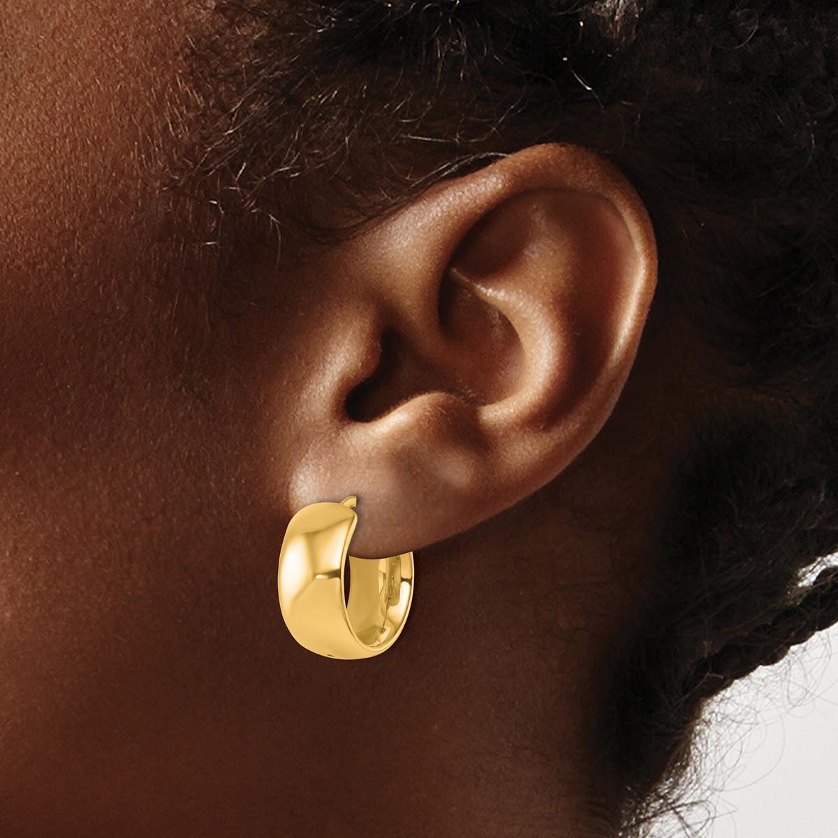 18k gold earrings hoops