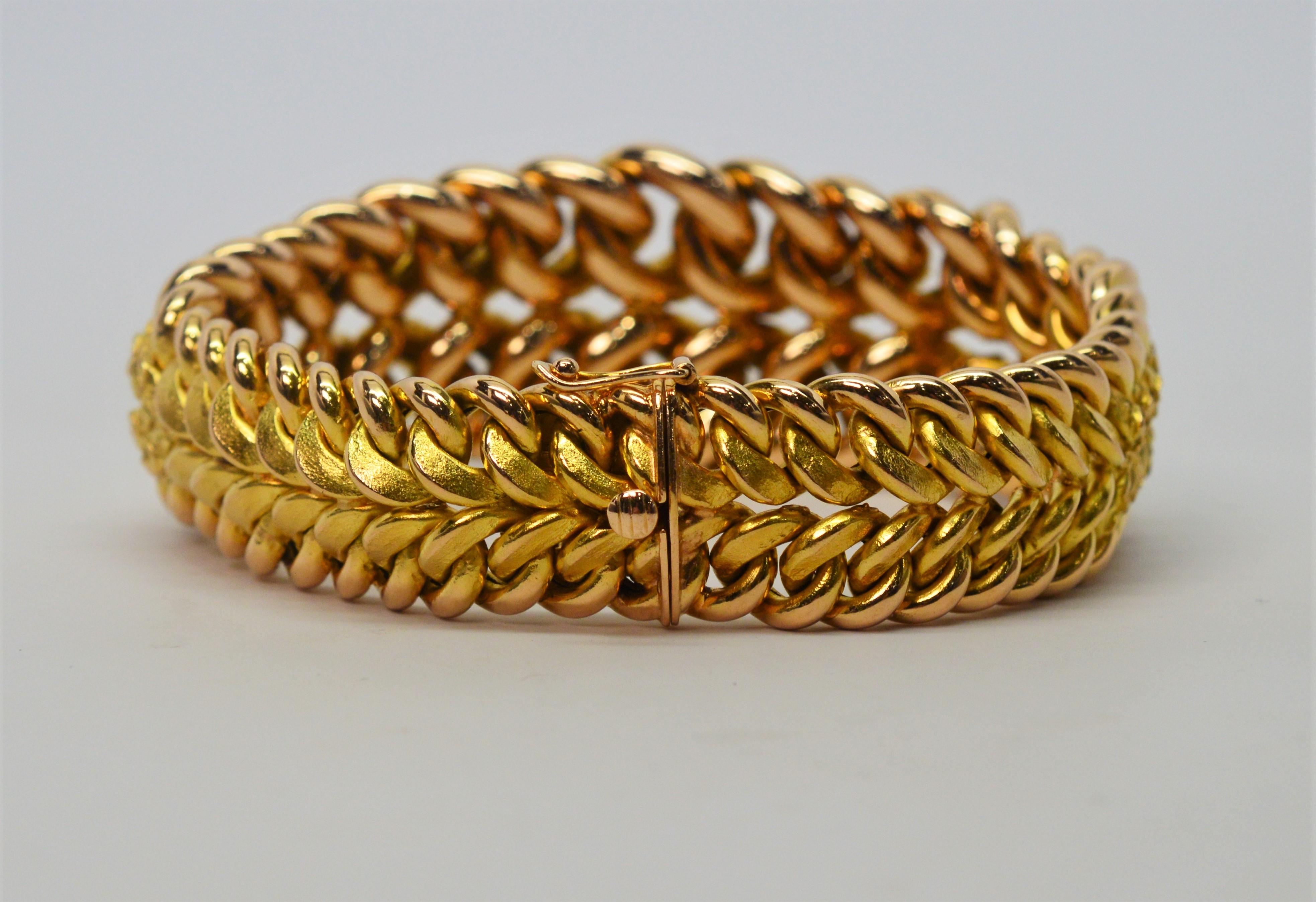 braided gold bracelet