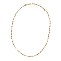 Catena da collo in oro giallo 18 carati fatta a mano A Link