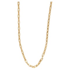 Italian 18 Karat Yellow Handmade Gold Fancy Link Neck Chain