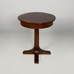 Italian 1800s style wooden round dining table, 1930s