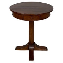 Italian 1800s style wooden round dining table, 1930s