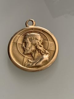 Italian 18ct gold Jesus Pendant