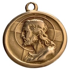 Italian 18ct gold Jesus Pendant