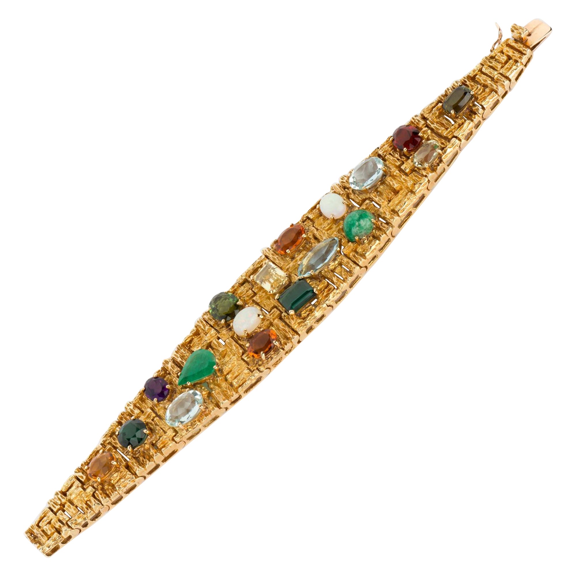 Pulsera italiana 18k Gemset
