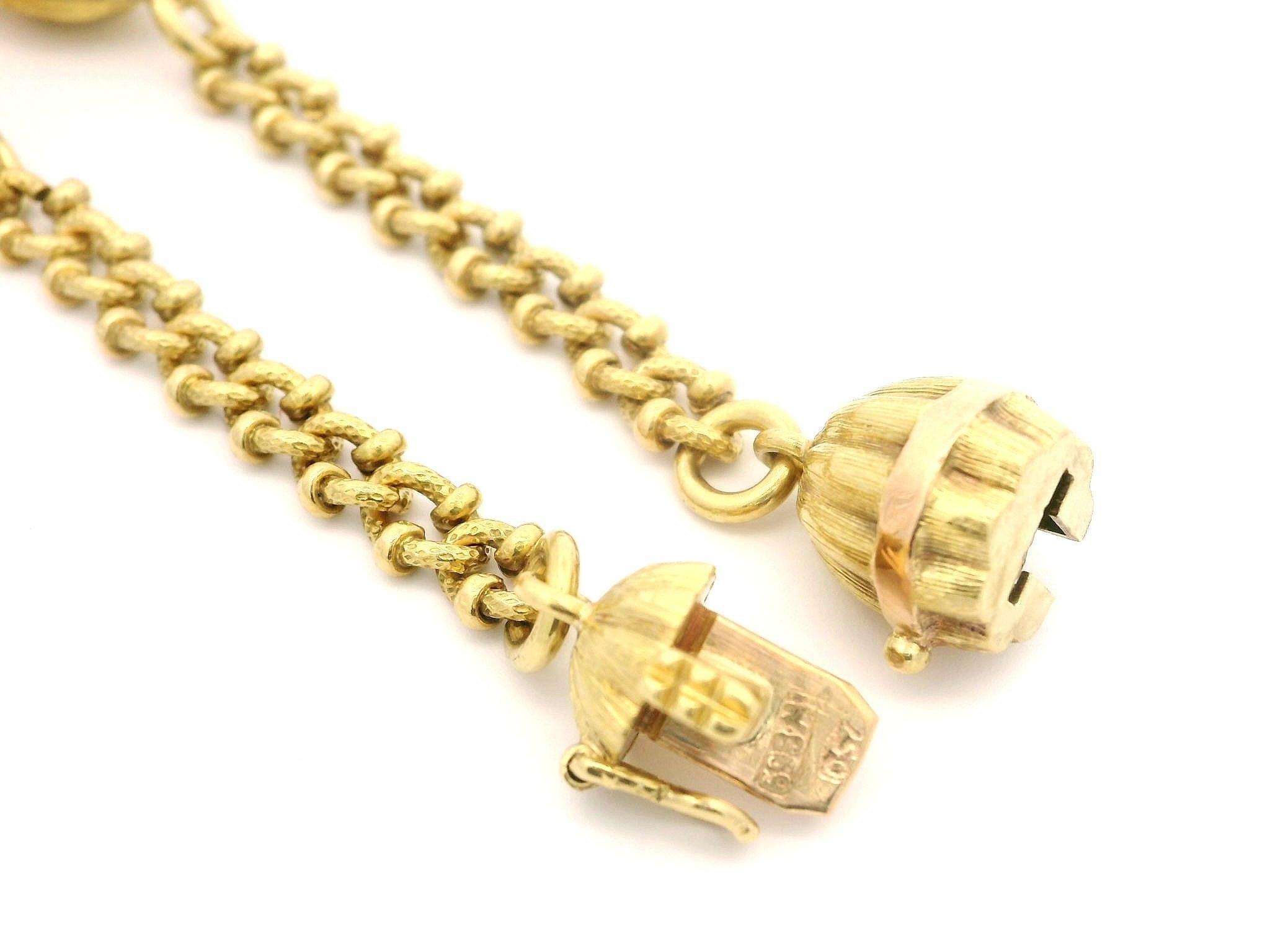 Collana in oro 18 carati lunga 40