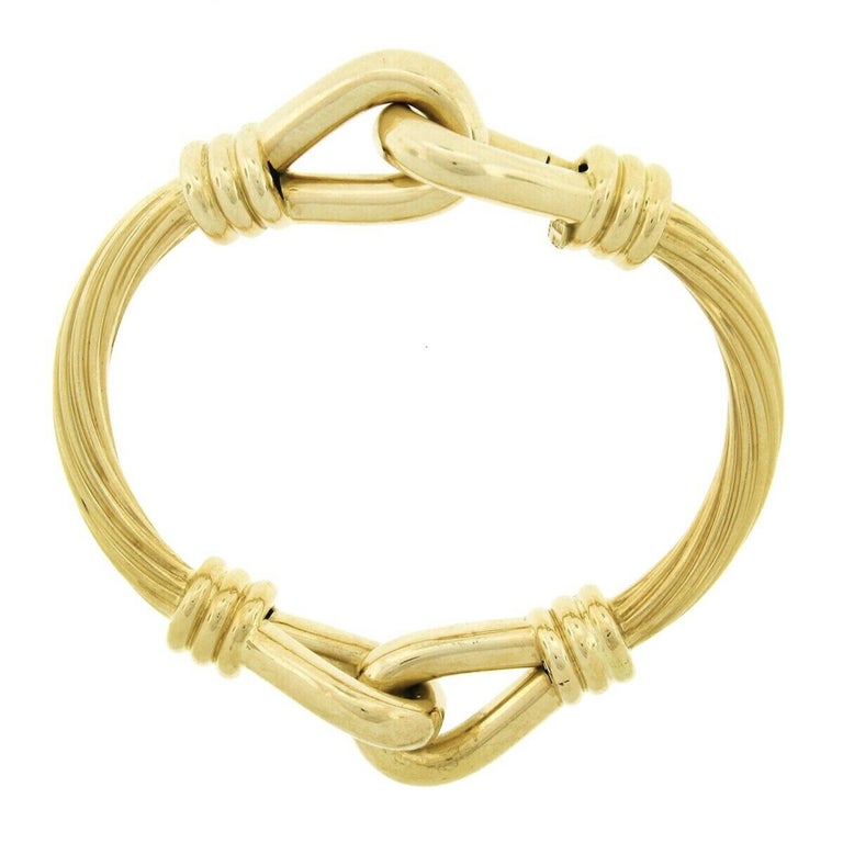 Italian Cable Bracelet with Diamond Accents in 18k Yellow Gold and Sterling Silver (.02 cttw)