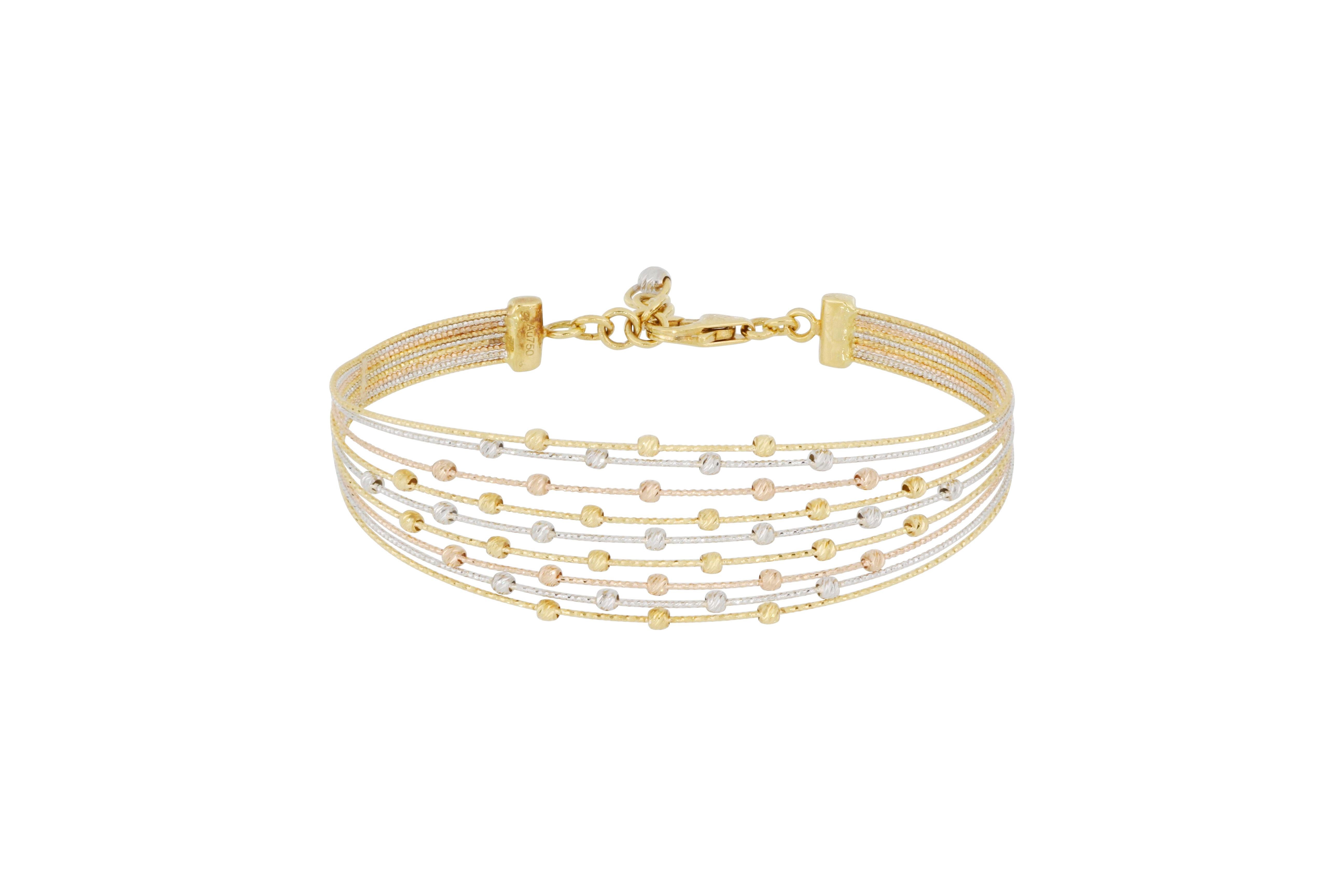 italian gold bangle bracelet