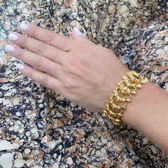 Italian 18k Gold Link Bracelet
