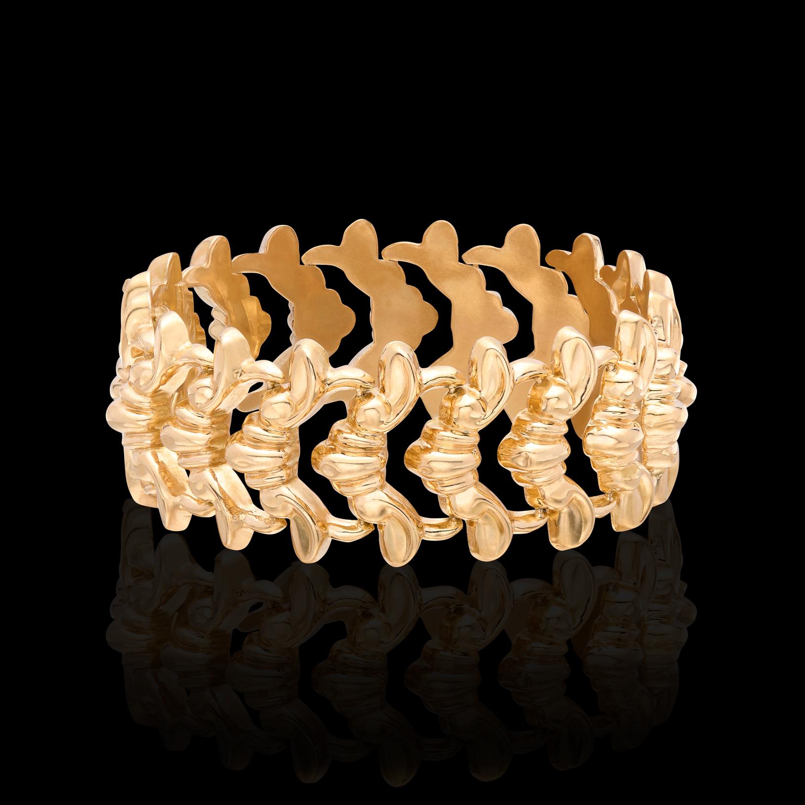 Bracelet à maillons italien en or 18 carats Neuf - En vente à San Francisco, CA