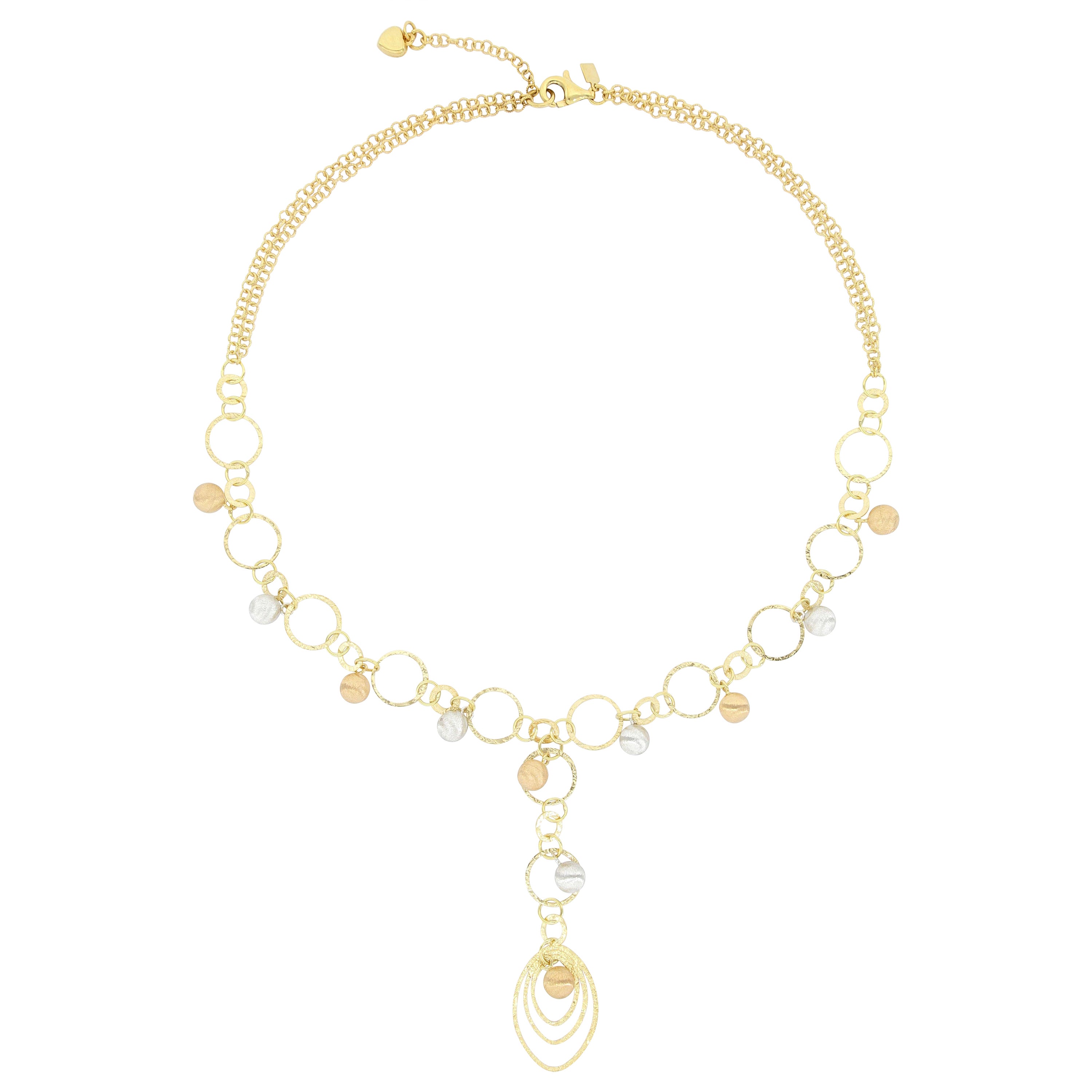 Collar italiano de oro de 18 quilates