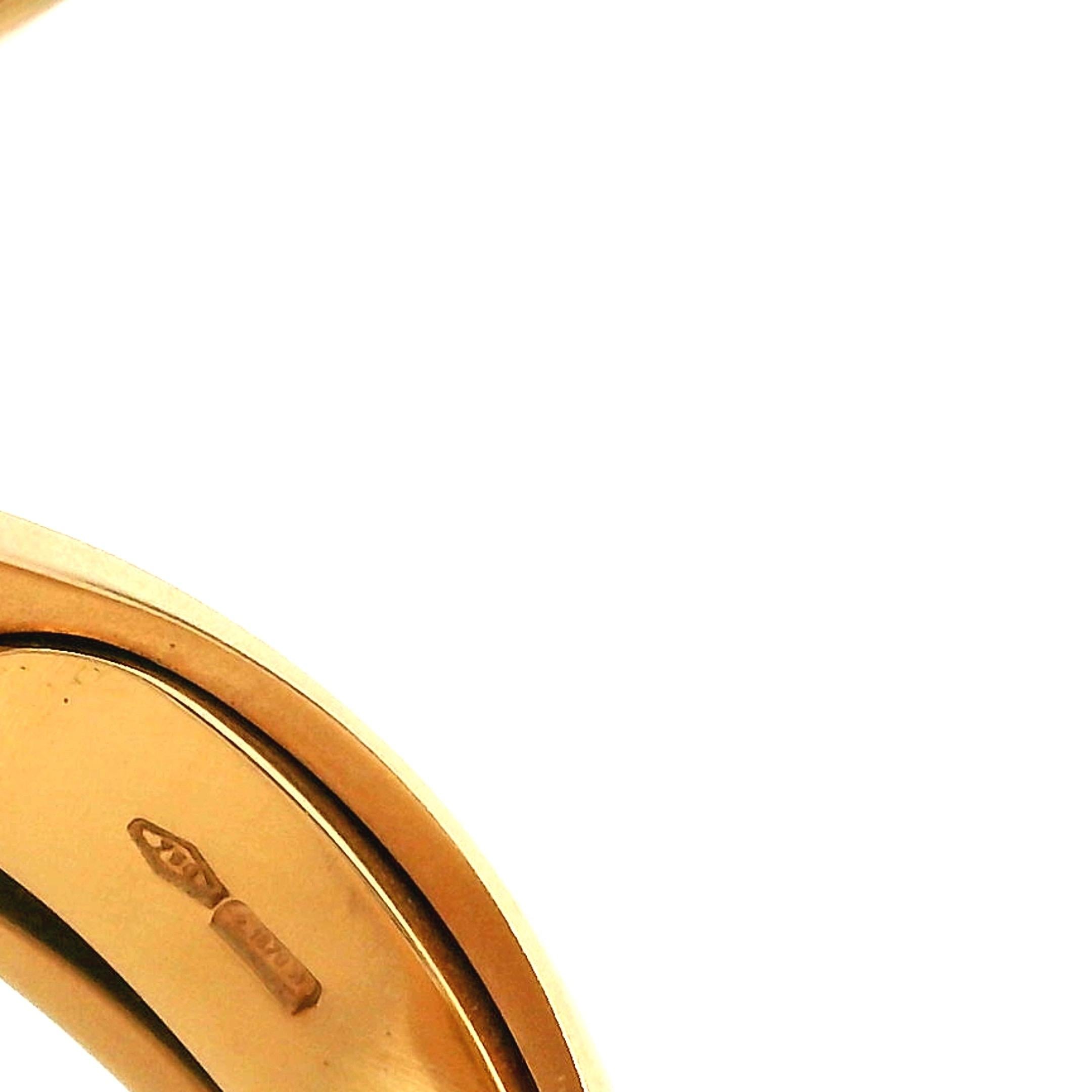 Italian 18K Gold Sculptural Coral Flower Ring with Diamonds, Circa 1970s en vente 8