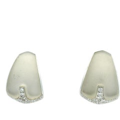 Italian 18K White Gold Diamond & Smoky Quartz Earrings, 1.80 Carats