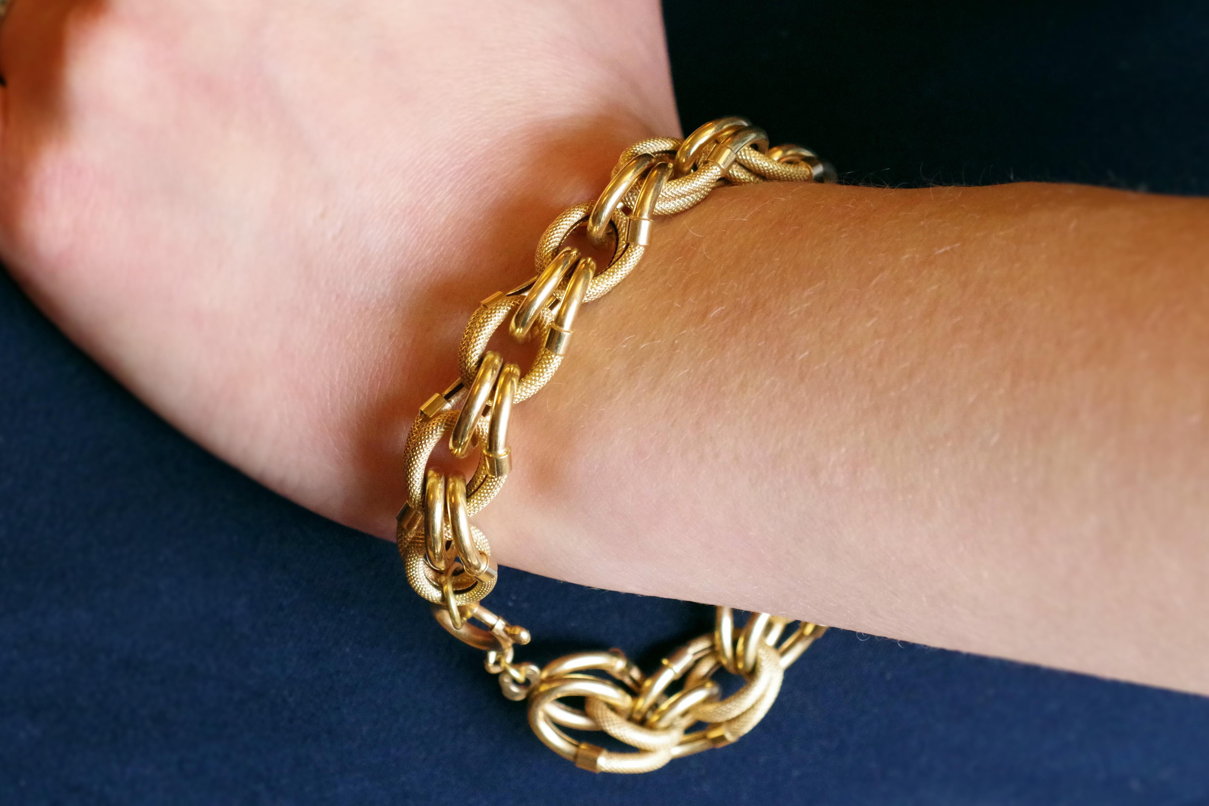 vintage italian 18k gold bracelet