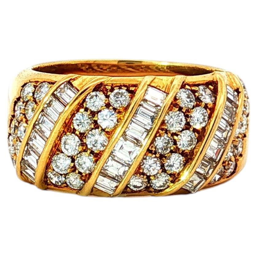 Damiani Ring aus 18 Karat Gelbgold mit Diamanten, 1,35 Karat, Alessandria