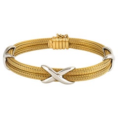 Italian 18k Yellow Gold Mesh Bracelet
