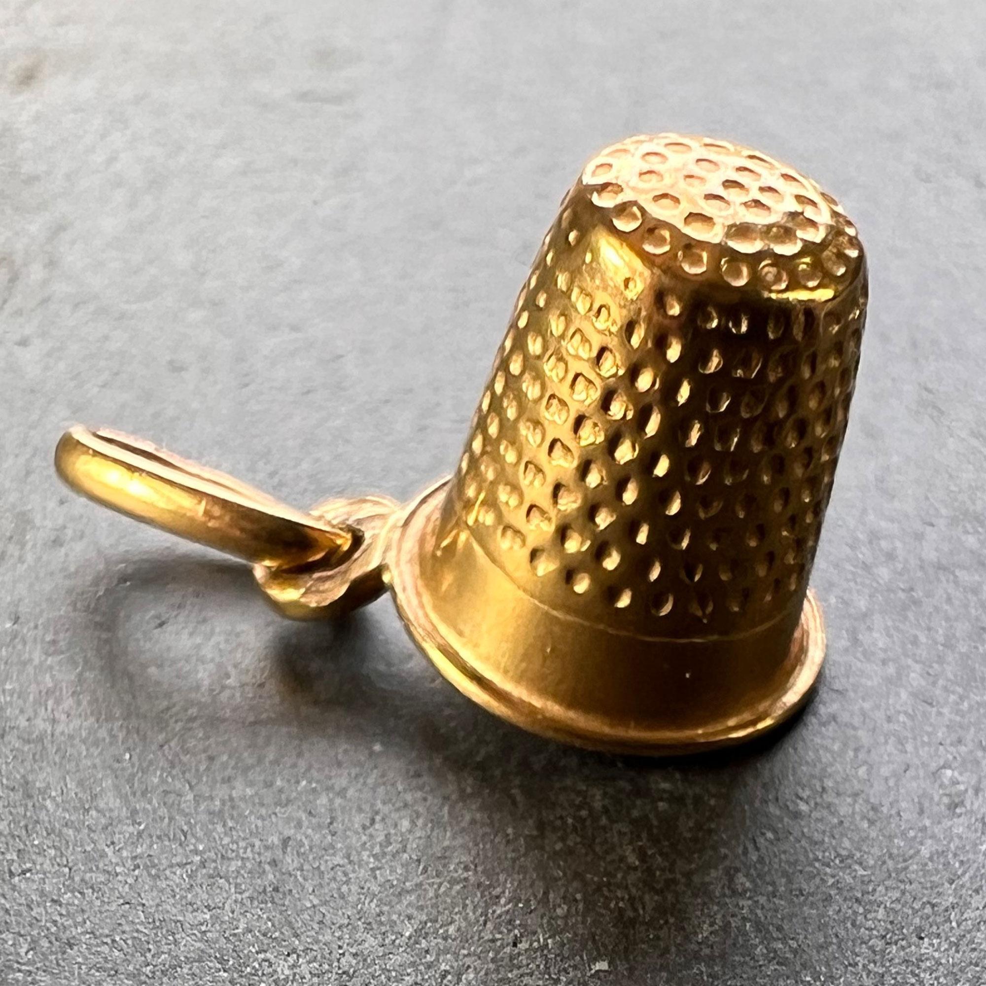 antique gold thimble