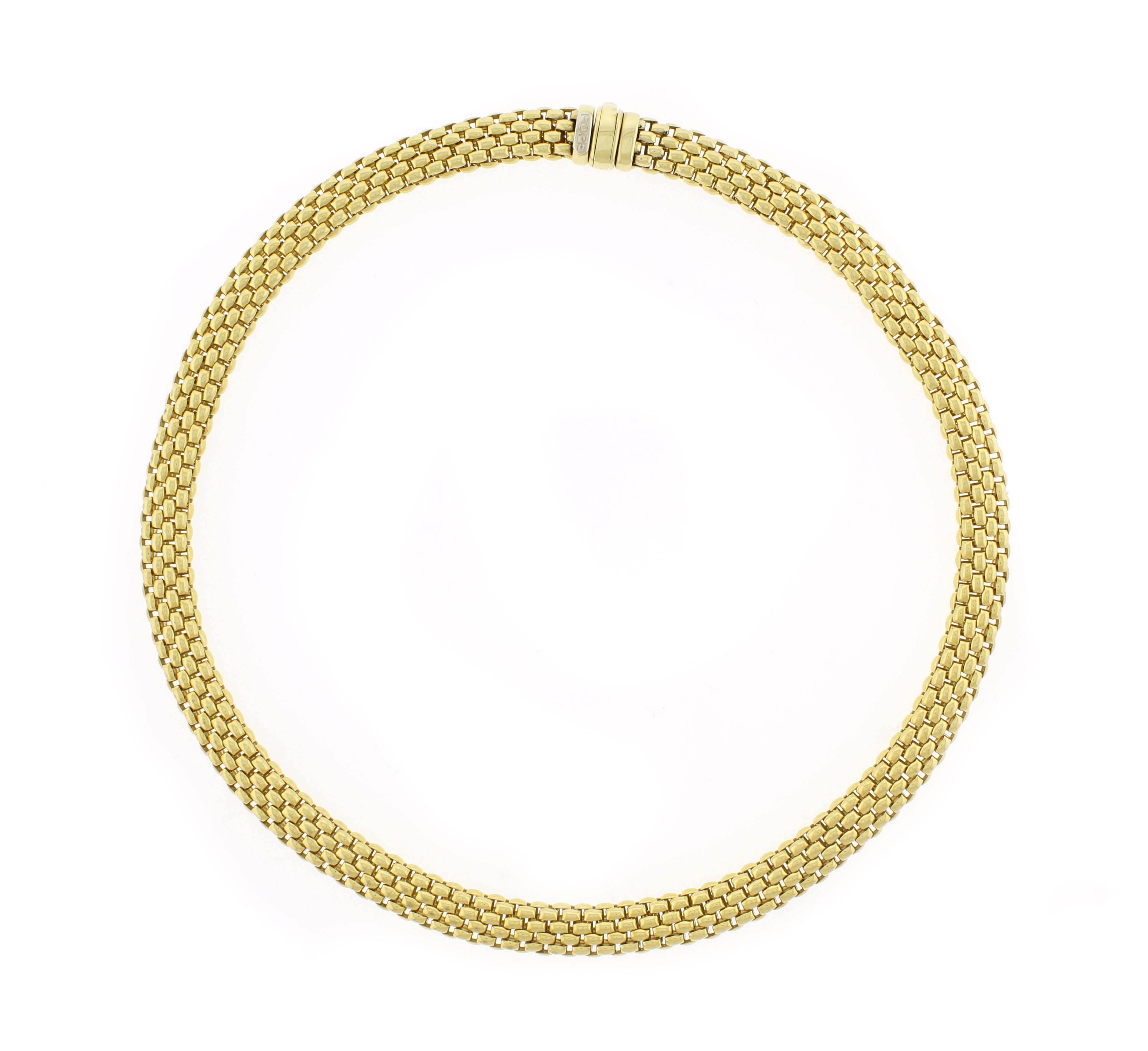 Italian 18kt Chain Link Necklace By Fope For Sale