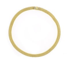 Retro Italian 18kt Chain Link Necklace By Fope