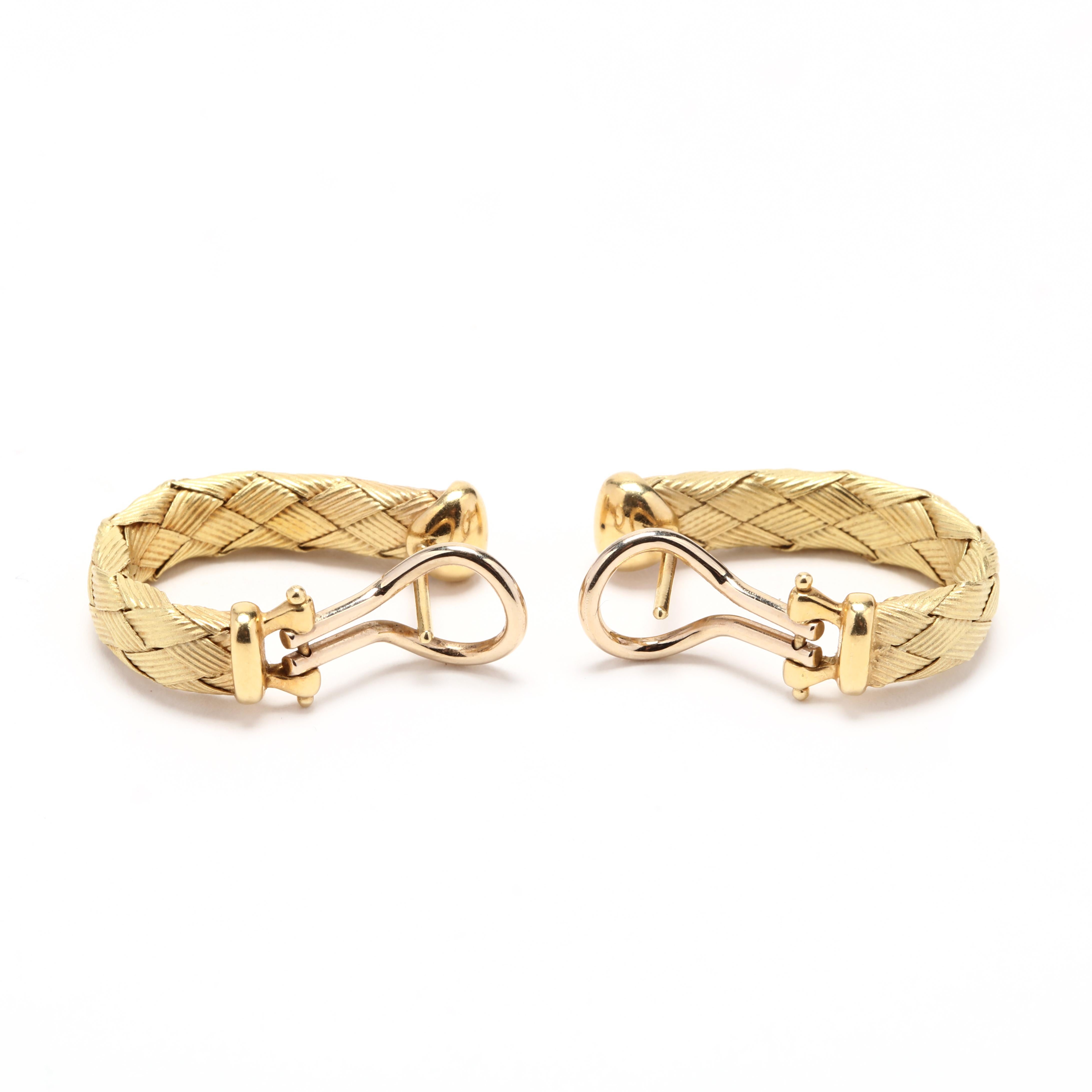 italian gold earrings hoops