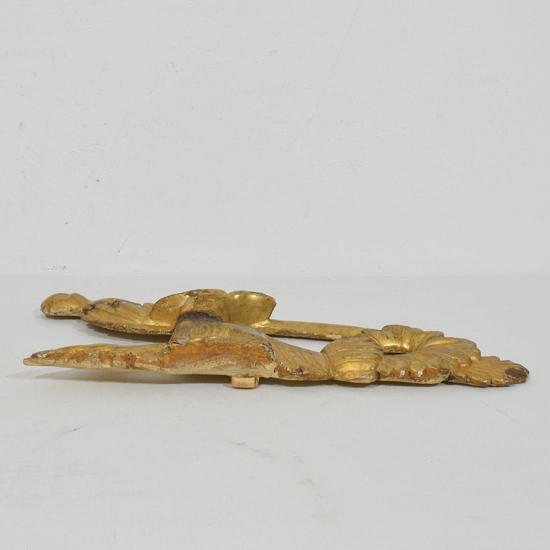 Adorno de pájaro italiano de estilo neoclásico tallado en madera de gilt del siglo XVIII/XIX en venta 12