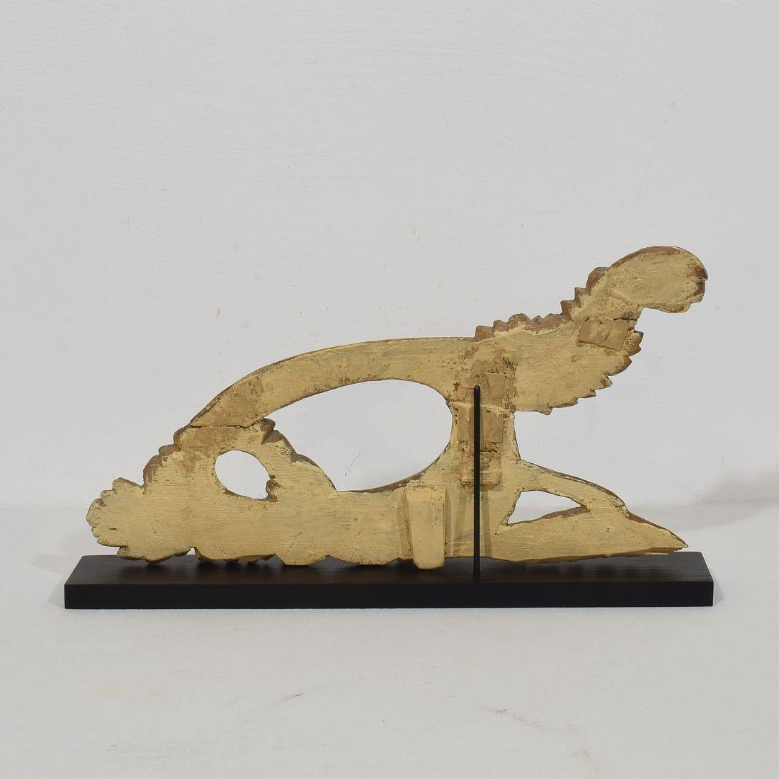 Adorno de pájaro italiano de estilo neoclásico tallado en madera de gilt del siglo XVIII/XIX Tallado a mano en venta