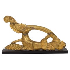 Italian 18th/ 19th Century Carved Giltwood Neo Classical Style bird Ornament