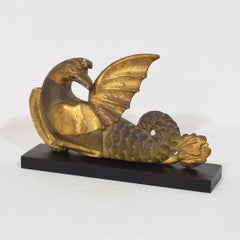 Italienische neoklassische geschnitzte mythische Figur aus Holz des 18. und 19.