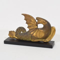 Figure mythique en bois sculpté italien du 18e/ 19e siècle, de style néoclassique