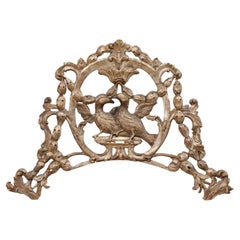 Italian 18th C. Pierce-Carved Wall Plaque w/Pair of Doves Prominent at Center