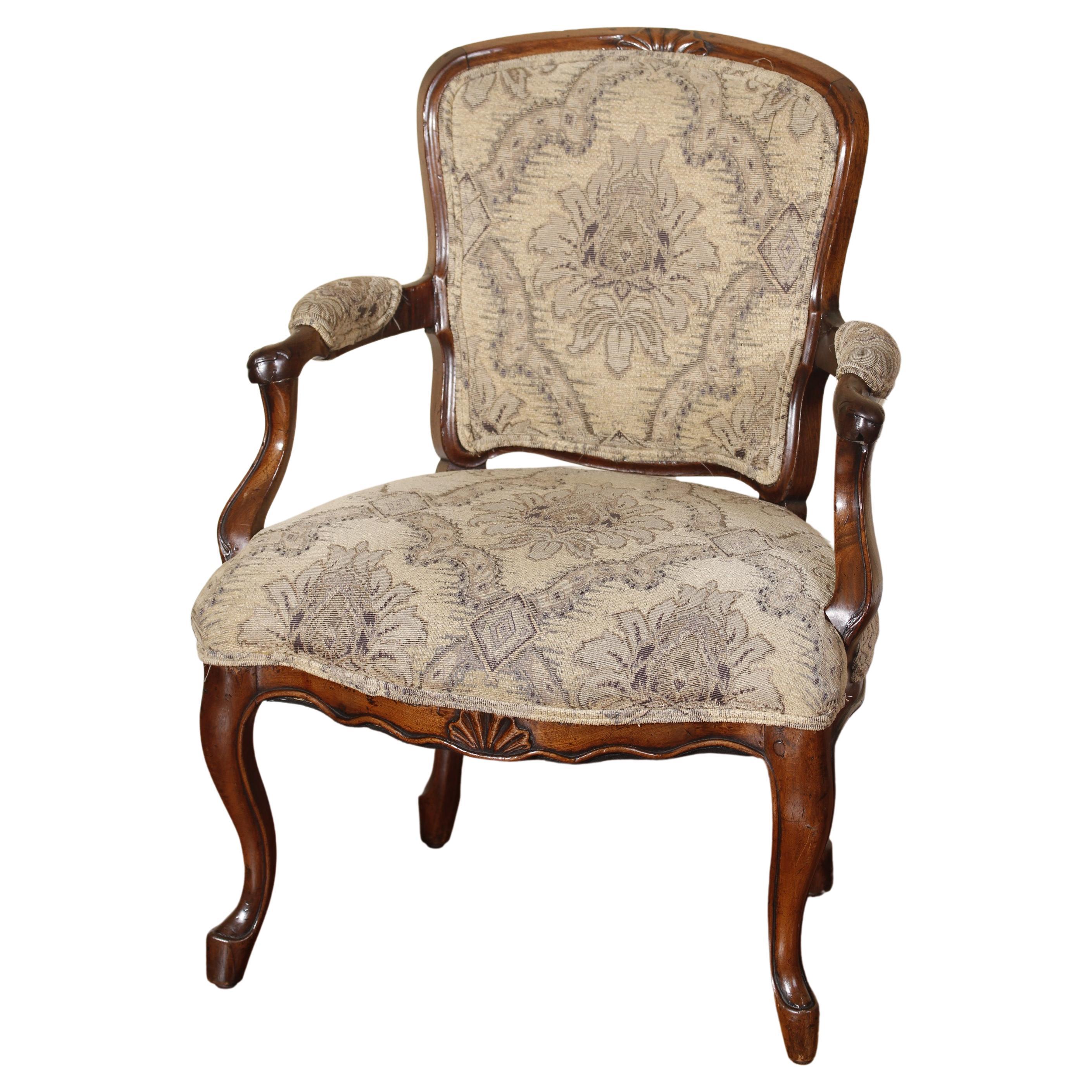 Italian 18th Century Armchair  For Sale