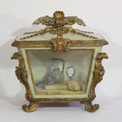 Italian 18th Century Baroque Carved Wooden Reliquary Shrine