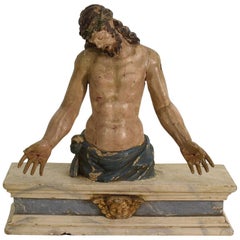 Italian 18th Century Baroque Christ Figure Italian 18th Century Baroque Christ Figure