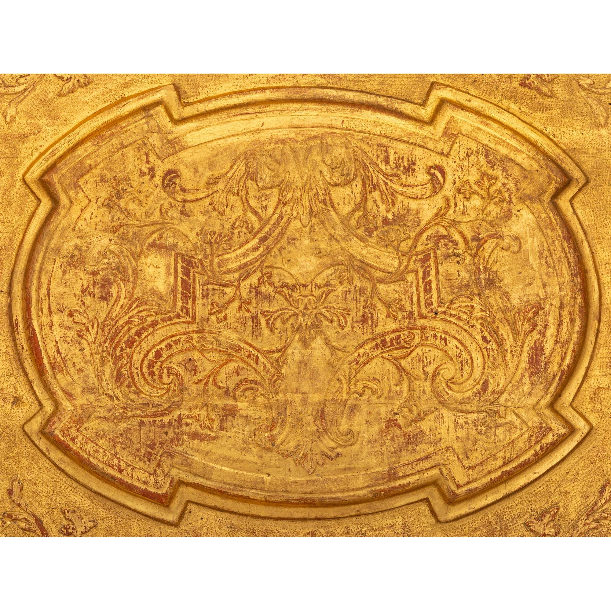 Italienisch 18. Jahrhundert Barockzeit Giltwood Wanddekor Panel im Angebot 2