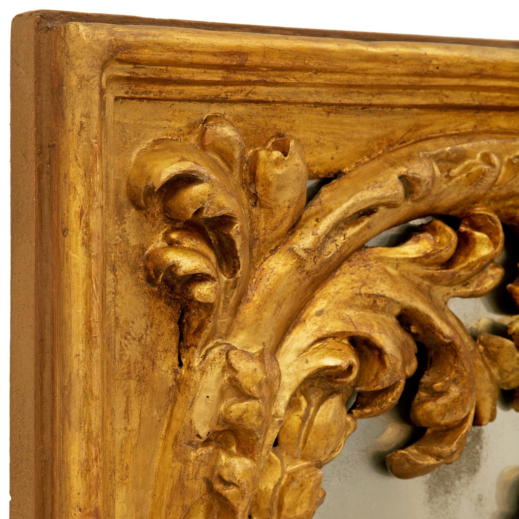 Decoración de pared/espejo italiano de época barroca del siglo XVIII Meca Italiano en venta