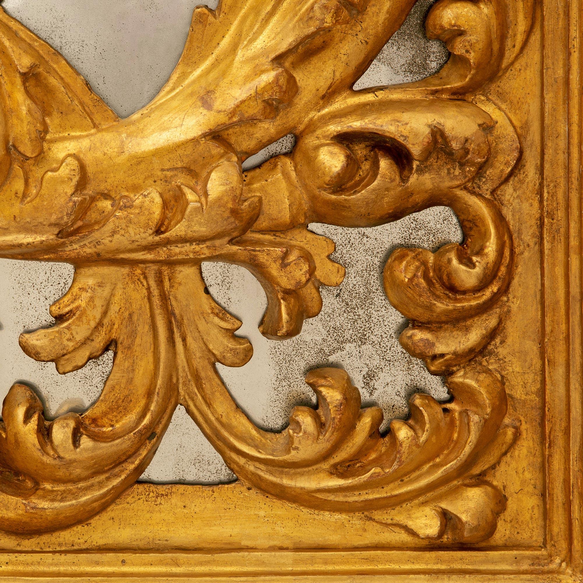 Decoración de pared/espejo italiano de época barroca del siglo XVIII Meca en venta 1
