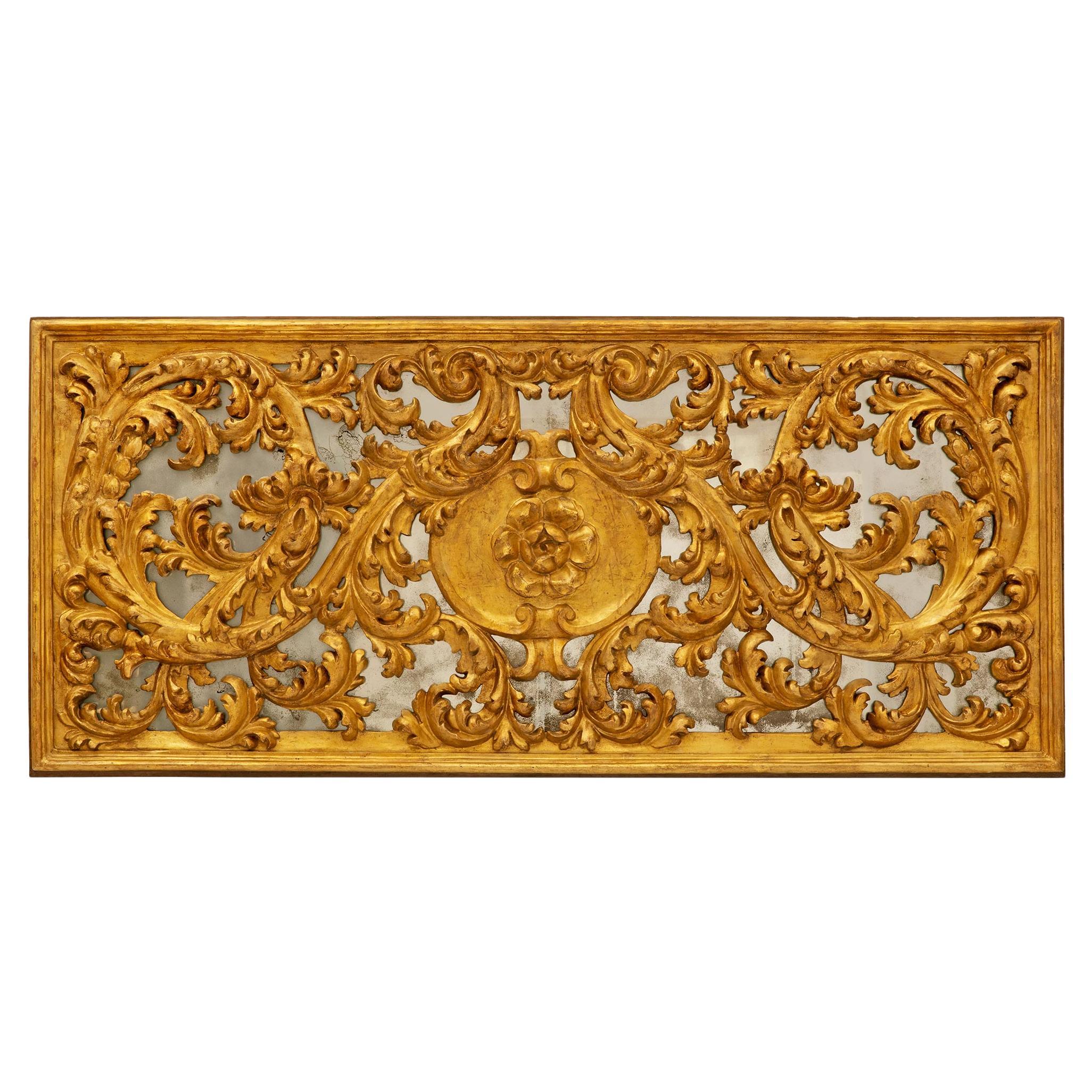 Italian 18th century Baroque Period Mecca wall decor/mirror