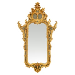 Italian 18th century Baroque st. Giltwood mirror from Naples