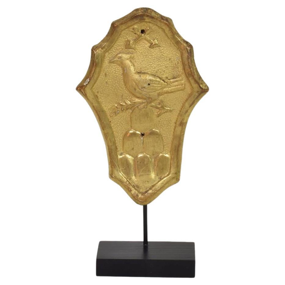 Italian 18th Century Baroque Style Giltwood Coat of Arms