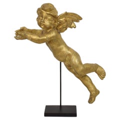 Italienischer Barockengel aus Giltwood, 18. Jahrhundert